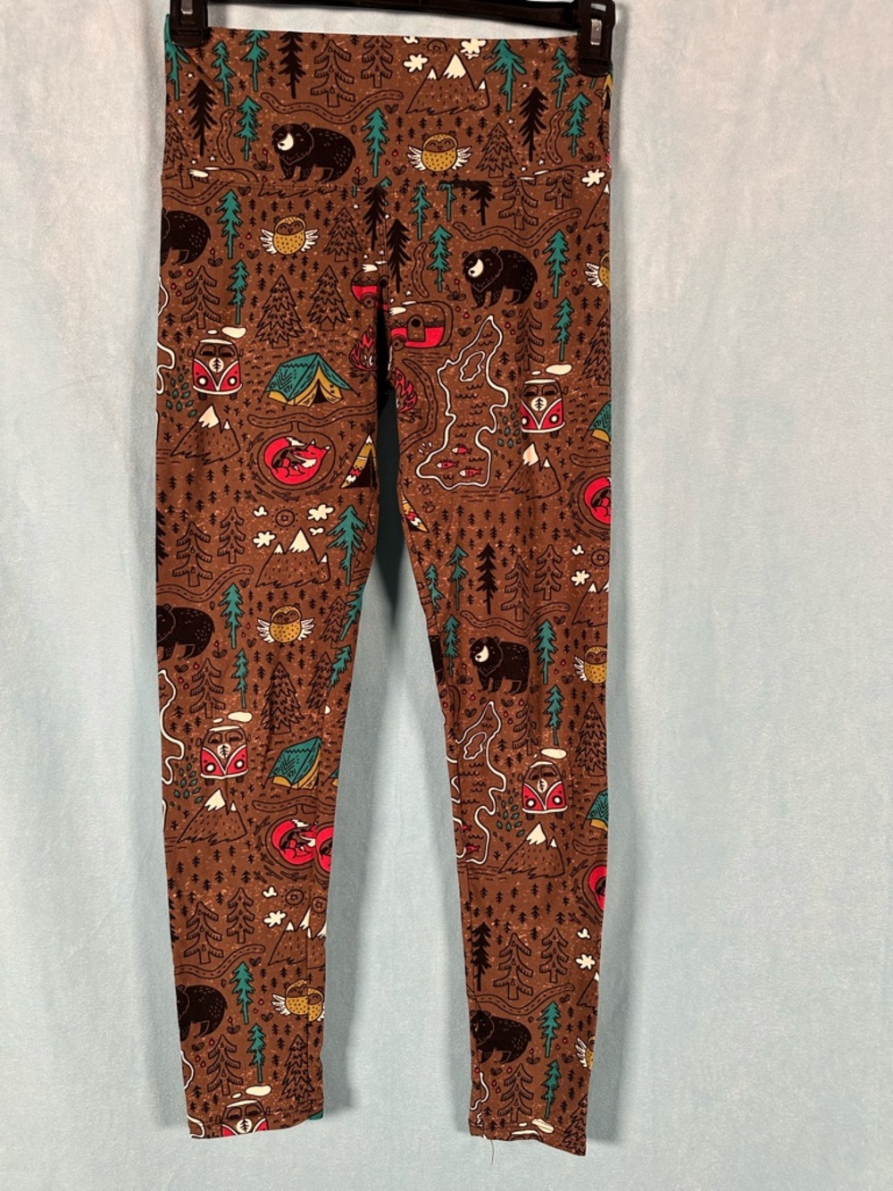 Women’s Brown Forest Print Leggings